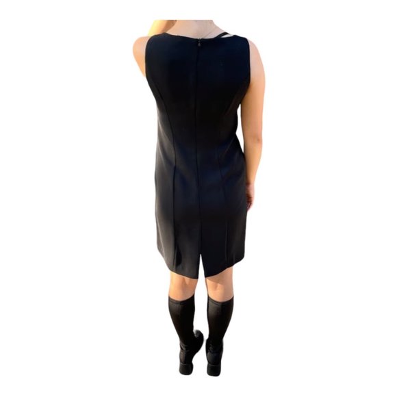 Jessica Howard Fully Lined Dress Size 14 Black Color Block Dress - Picture 5 of 7
